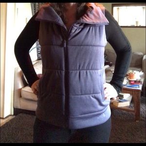 Purple North Face Vest, large